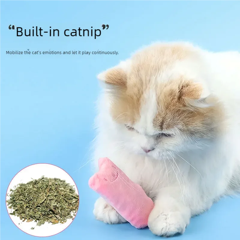 Catnip Cat Toy – Plush Teeth Grinding & Interactive Chew Toy