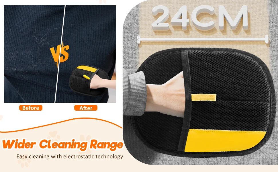 Pet Hair Remover Glove – Reusable Dog & Cat Grooming Tool