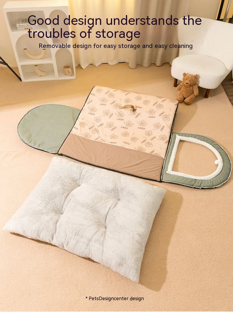 Large Dog House – Warm Washable Covered Bed for Dogs