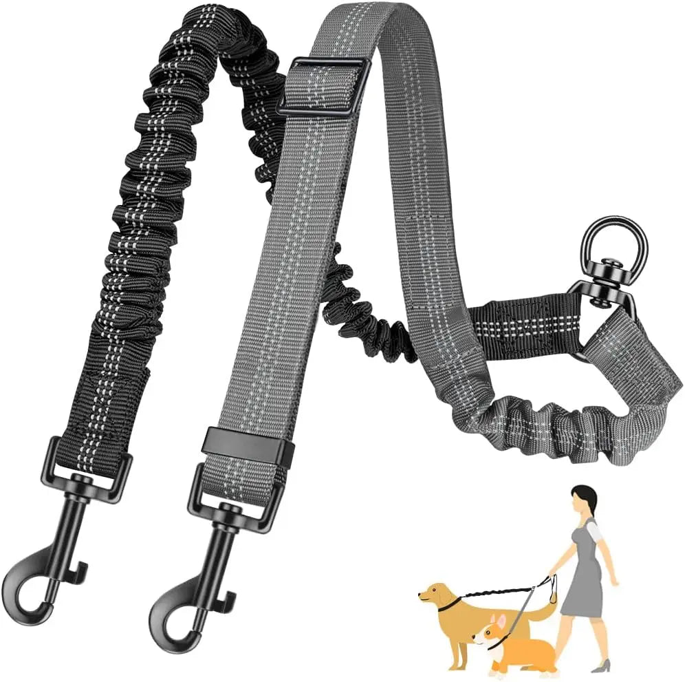 Double Dog Leash – 1.6ft Dual Dog Walking Attachment