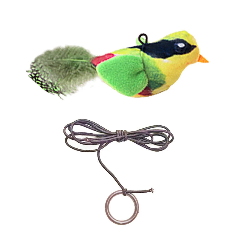 Bird Cat Toy with Catnip, Feather & Plush Design for Kittens