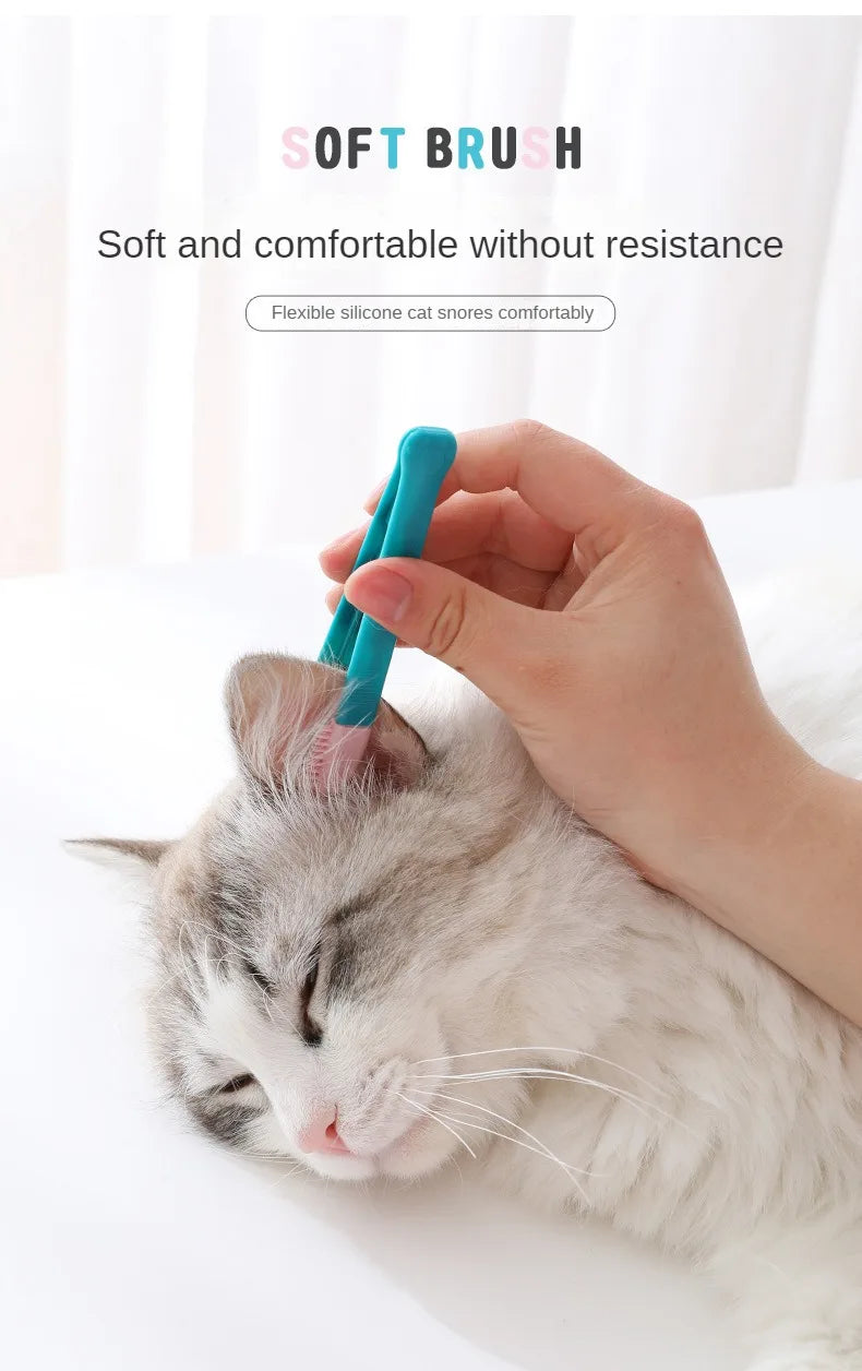 Cat Tear Stain Remover Comb Pet Eye Cleaning Brush