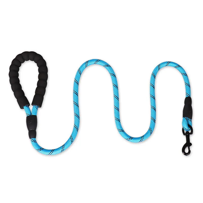 Reflective Dog Leash – Nylon Walking Lead with Quick Release