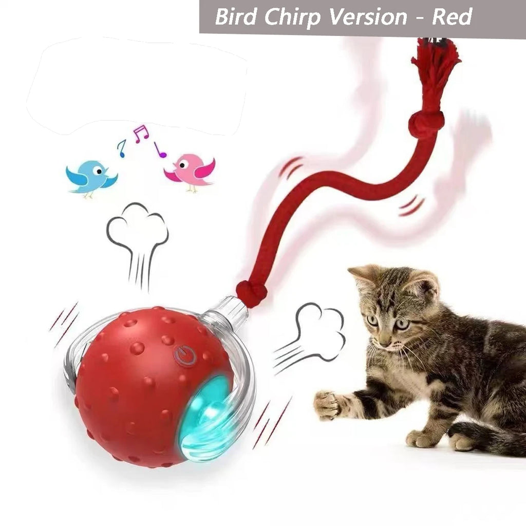 Automatic Cat Ball Toy – Interactive Self-Moving Rolling Ball