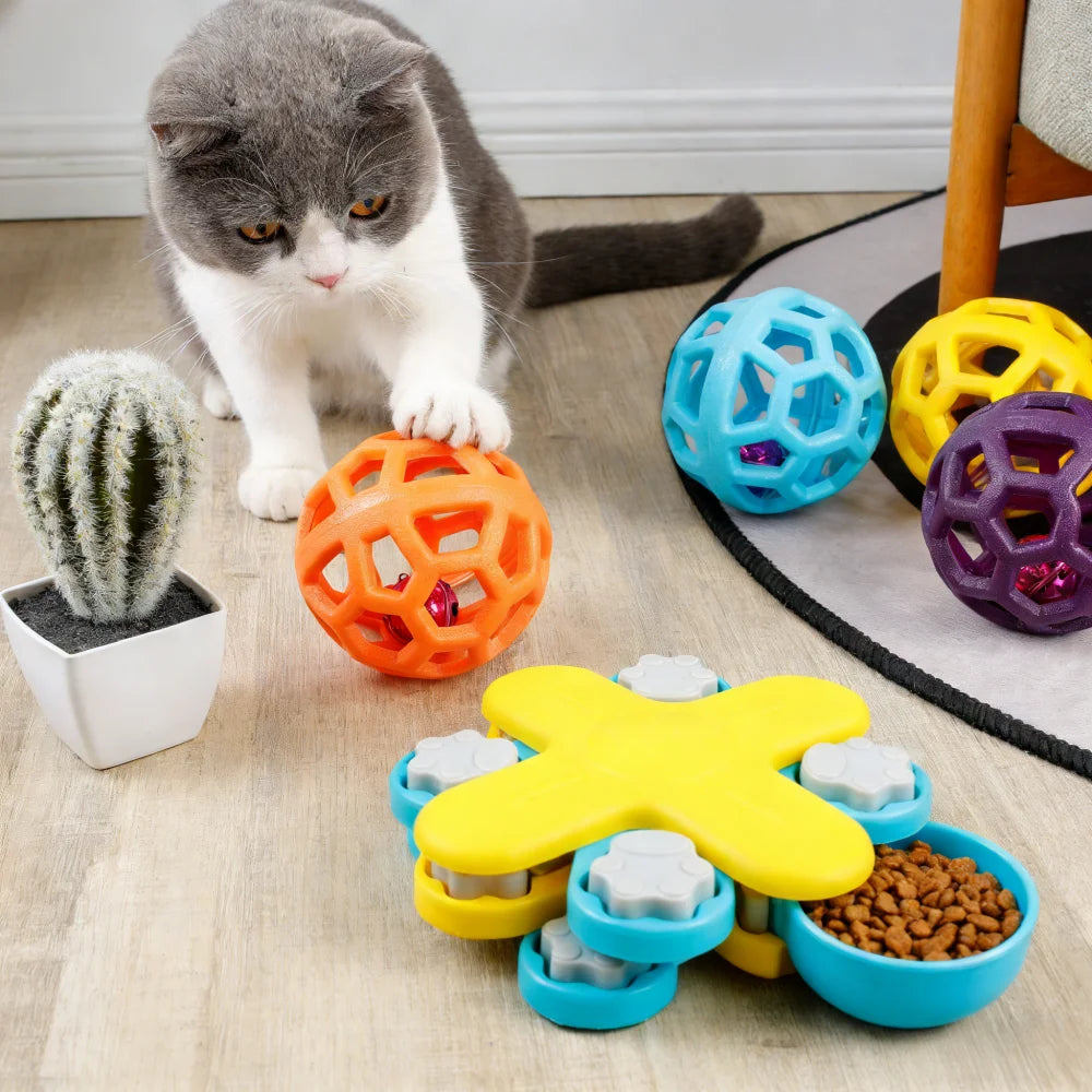 Dog Chew Toy Rubber Ball for Teeth Cleaning & Training