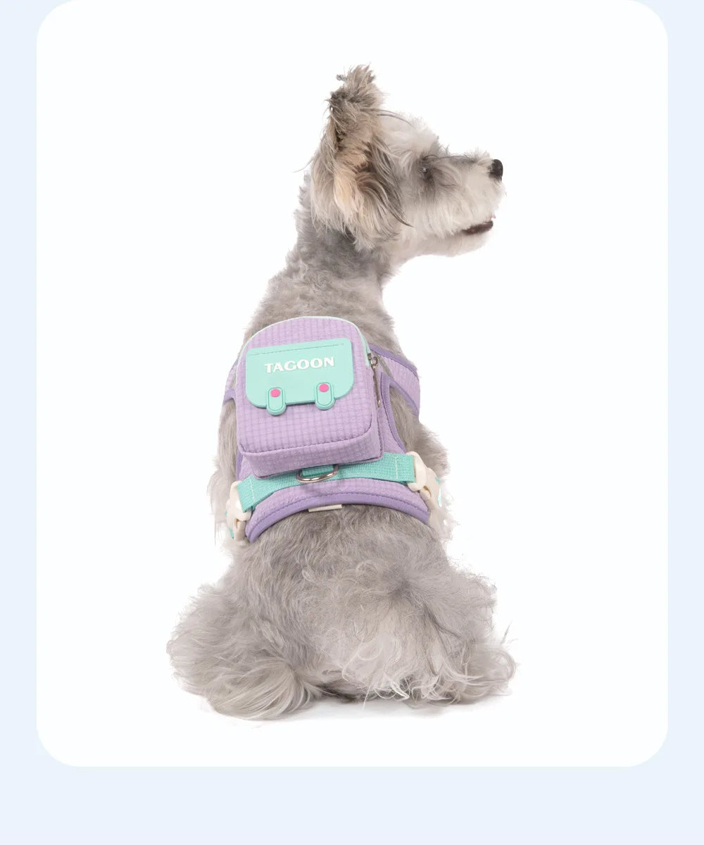 Adjustable Dog Harness – Plaid Vest for Small & Medium Dogs