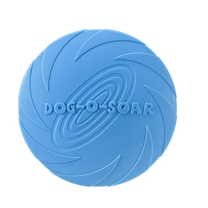 Flying Disc Dog Toy – Silicone Interactive Fetch Toy for Puppies