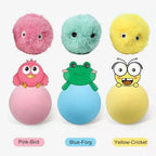 Interactive Cat Toy Ball, Catnip Squeaky Toy with Animal Sounds