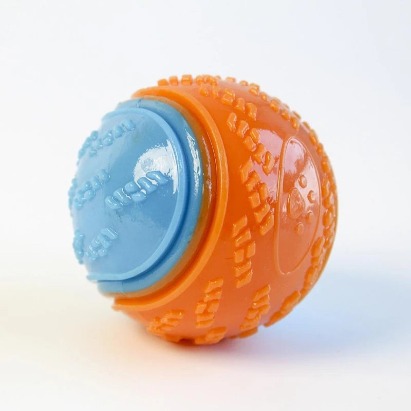 Dog Chew Ball Toy – 6.5cm Rubber Squeaky Puppy Toy