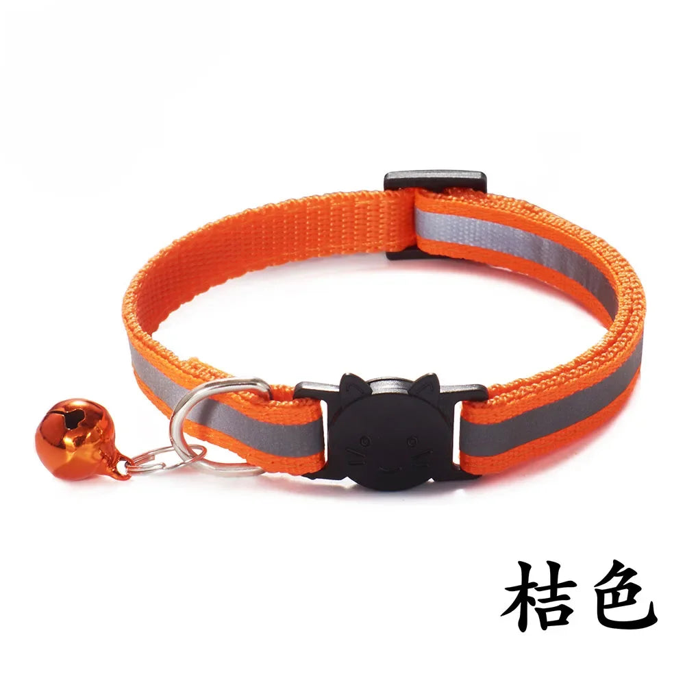 Breakaway Cat Collar – Reflective Adjustable Collar With Bell