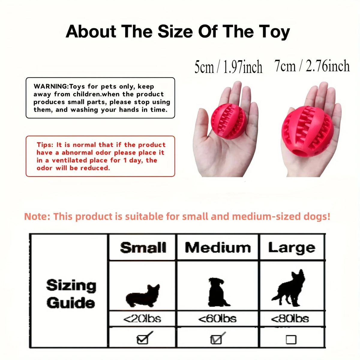 Dog Chew Toy Ball – Rubber Treat Feeder & Interactive Toy