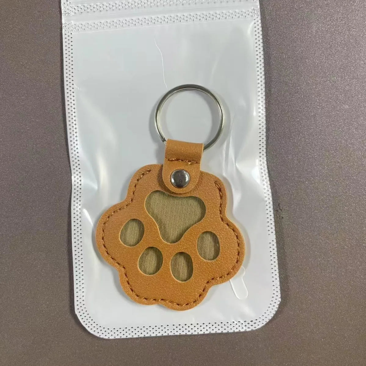 Dog Hair Keepsake Keychain – Leather