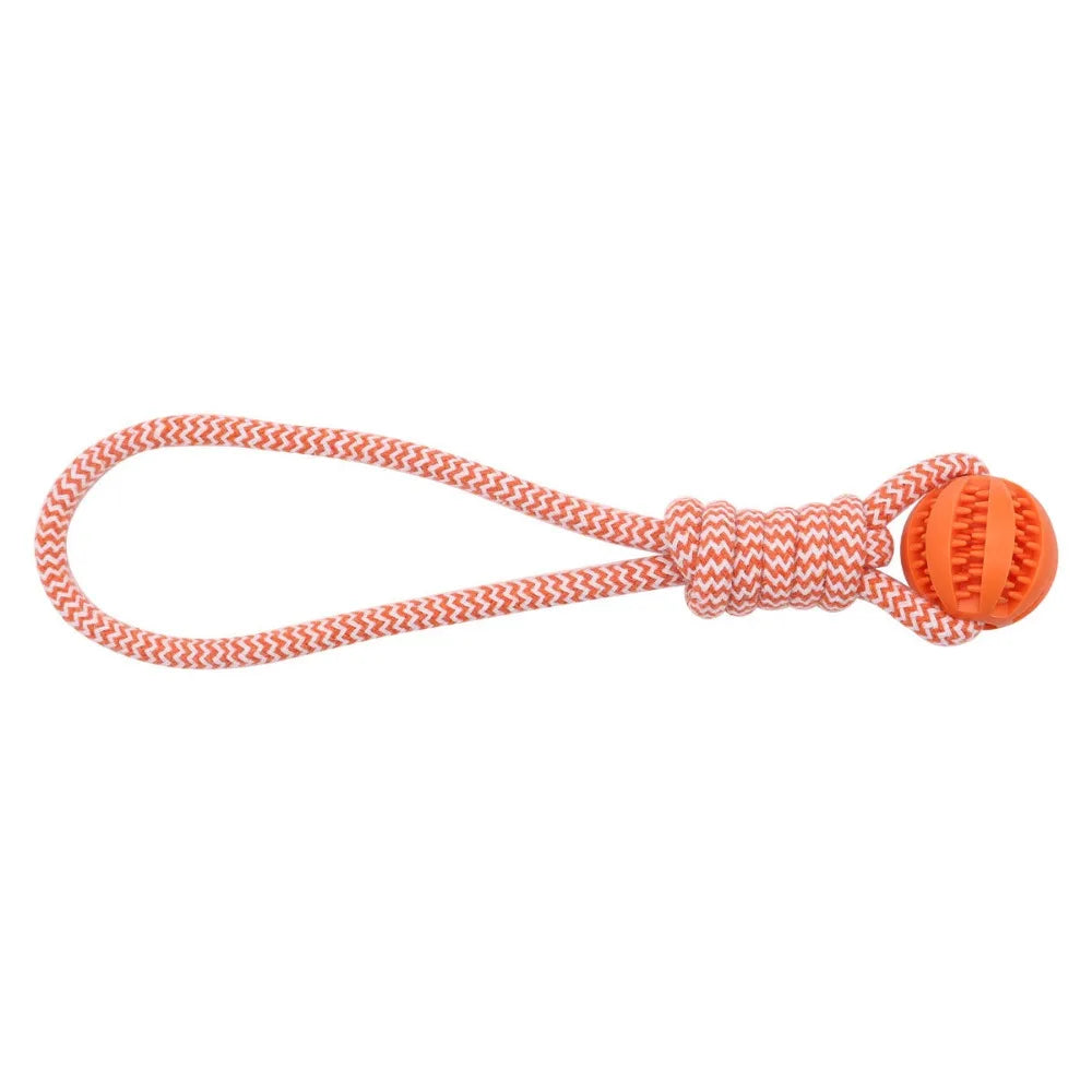 Dog Chew Toy Rubber Ball for Teeth Cleaning & Training