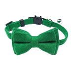 Breakaway Cat Collar with Bell – Plaid Bow Tie Adjustable Collar
