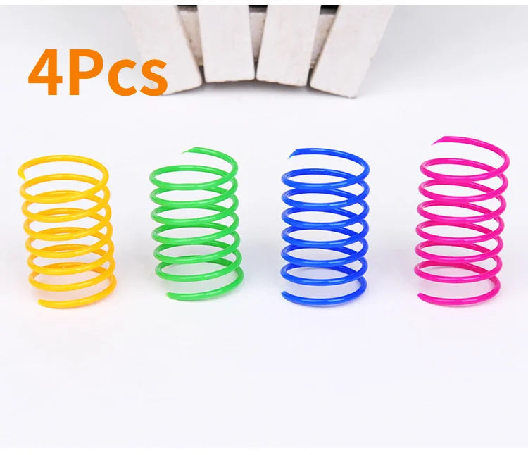 Spiral Cat Toy – Interactive Colorful Spring Toy for Cats