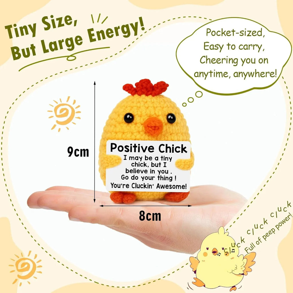 Crochet Plush Pocket Hug Doll, Handmade Mini Plush Gift