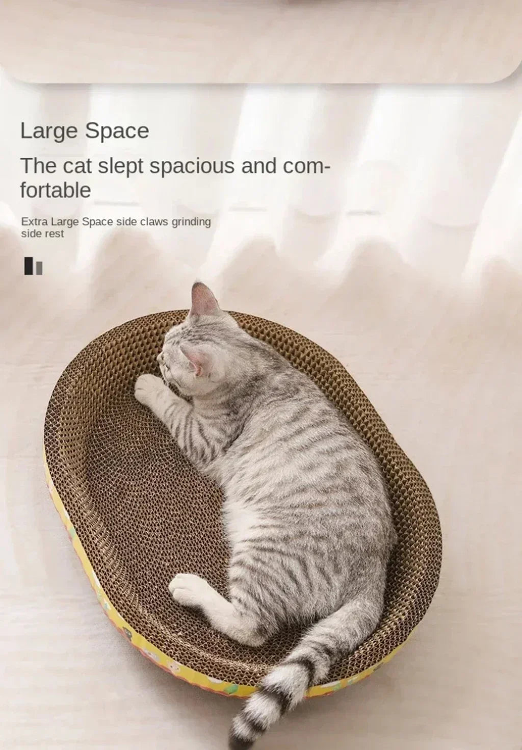 Cardboard Cat Scratcher – Corrugated Scratching Board & Lounger