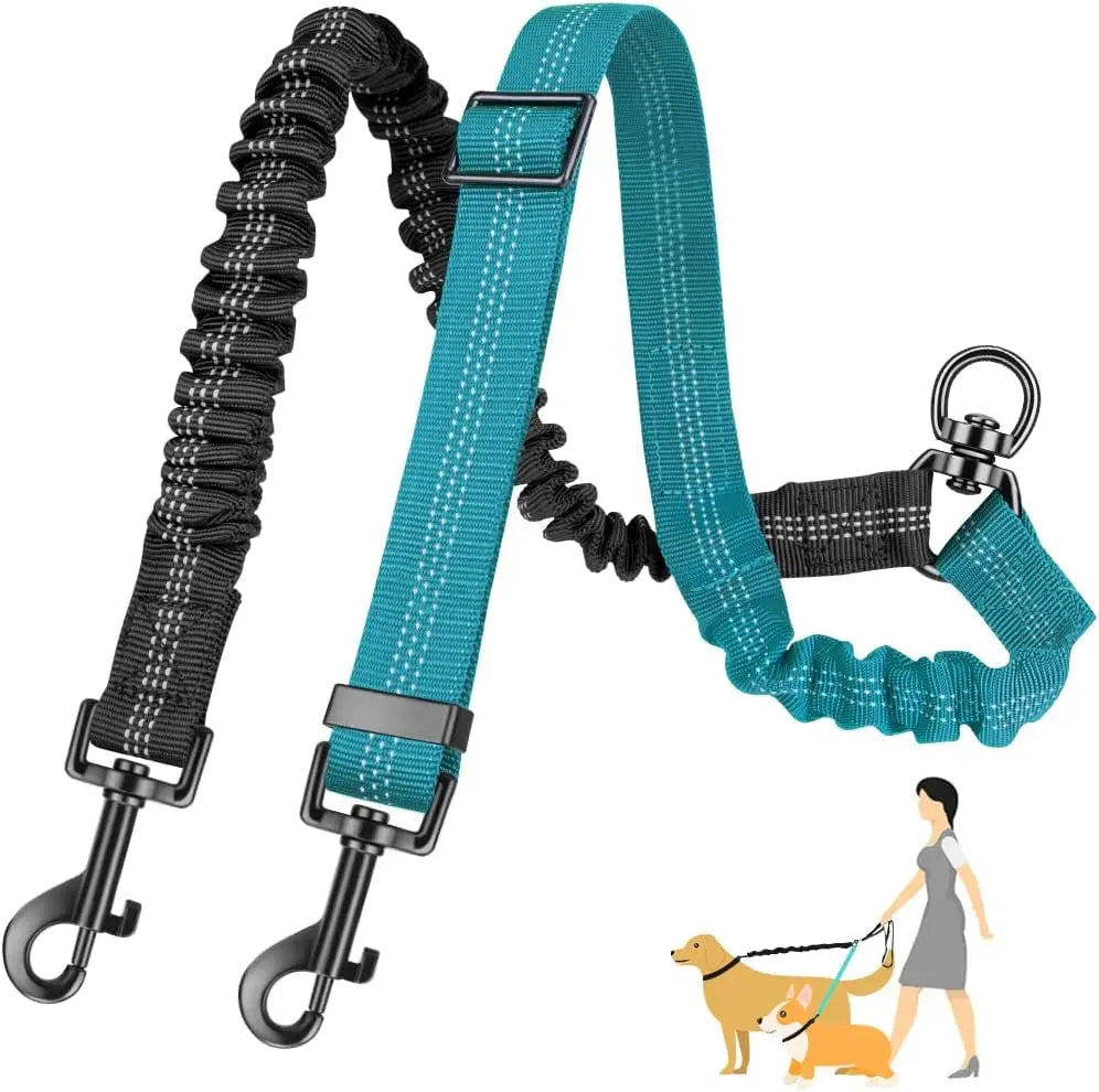 Double Dog Leash – 1.6ft Dual Dog Walking Attachment
