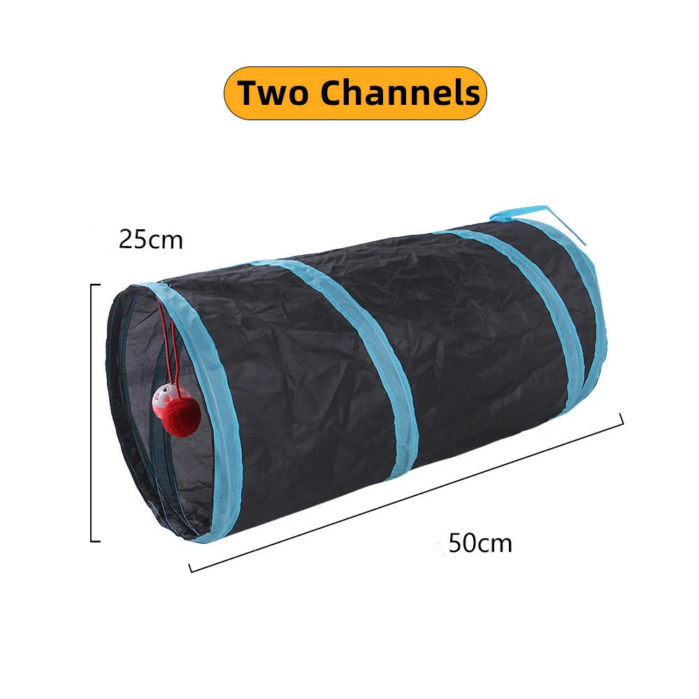 Foldable Cat Tunnel Interactive Indoor Toy