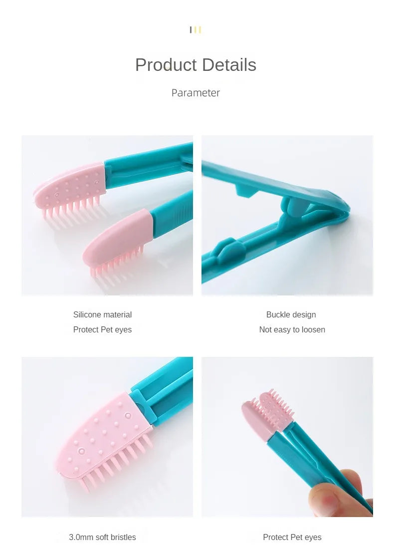 Cat Tear Stain Remover Comb Pet Eye Cleaning Brush