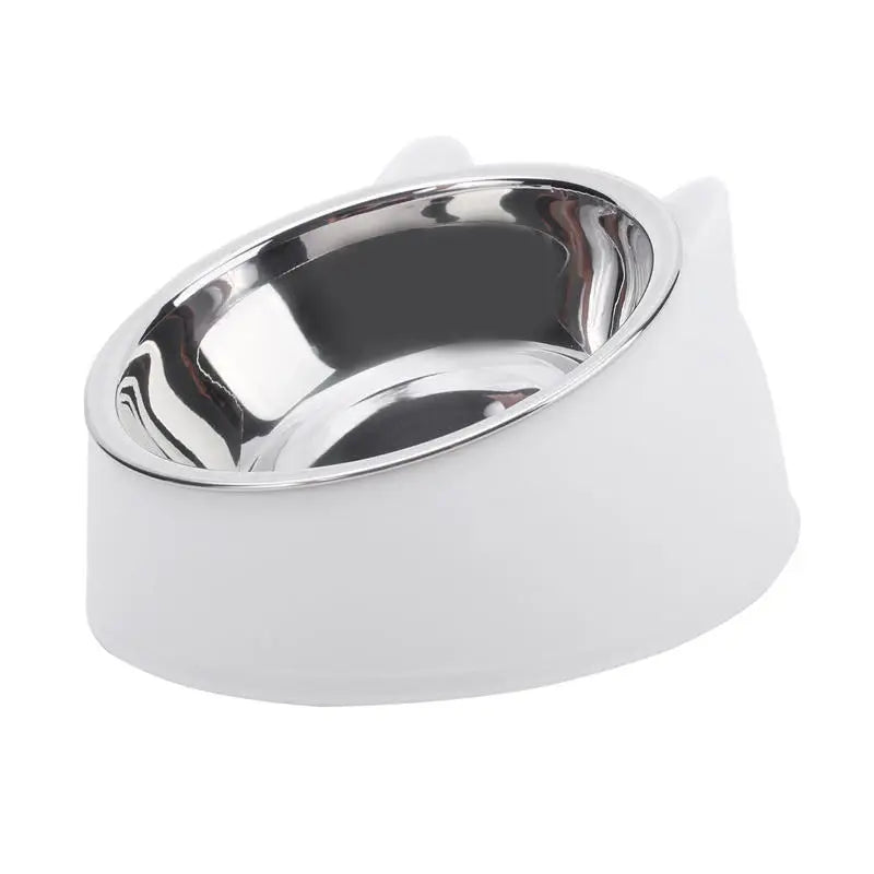 Elevated Cat Bowl – Inclined Stainless Steel Feeding Bowl