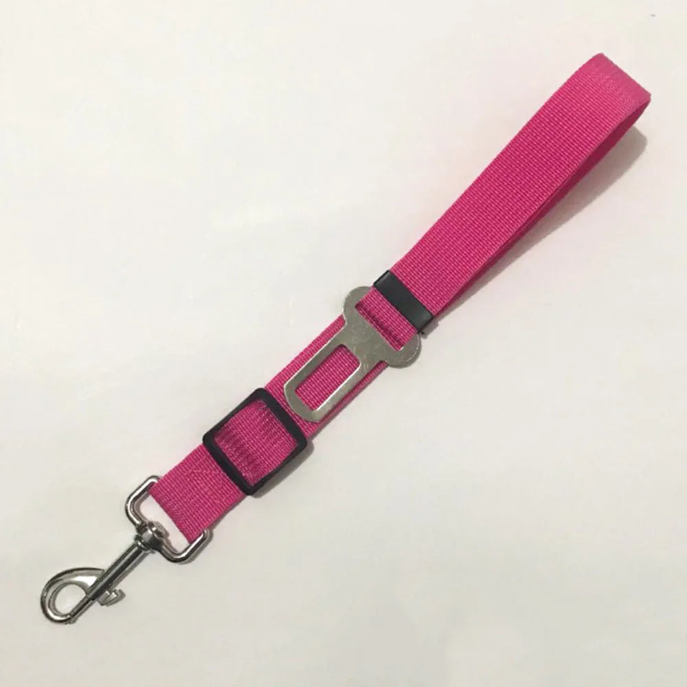 Adjustable Dog Car Seat Belt – Nylon Reflective Travel Harness