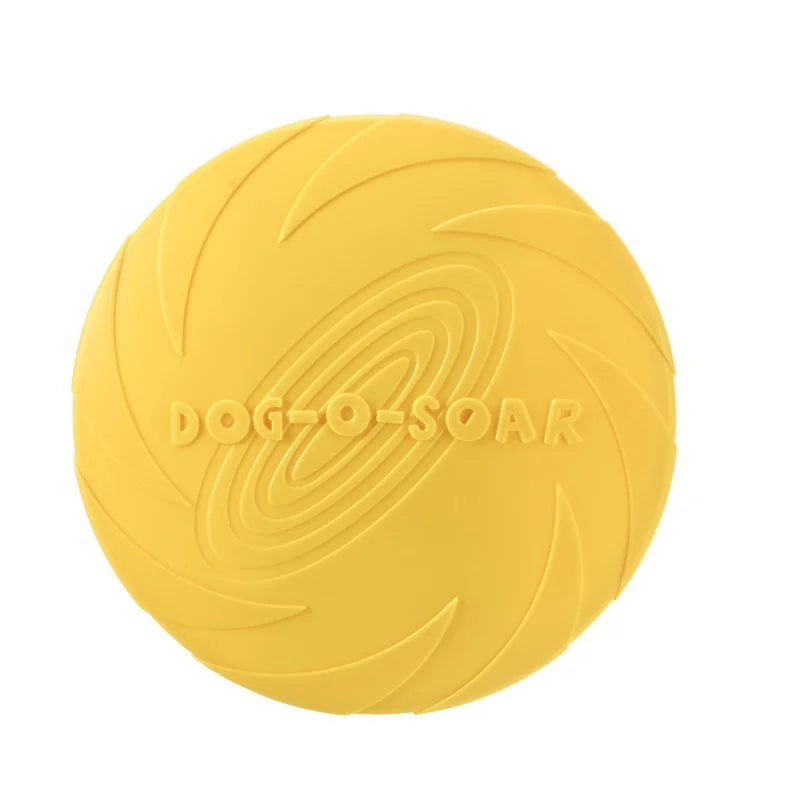 Flying Disc Dog Toy – Silicone Interactive Fetch Toy for Puppies