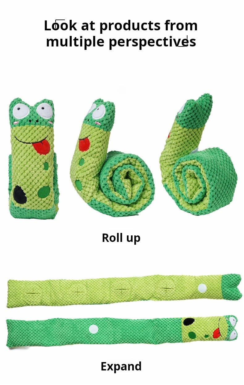 Interactive Dog Puzzle Toy – Plush Squeaky Food Feeder for Dogs