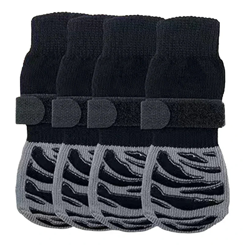 Dog Socks with Straps – Anti Slip Paw Protector for Indoor Floors