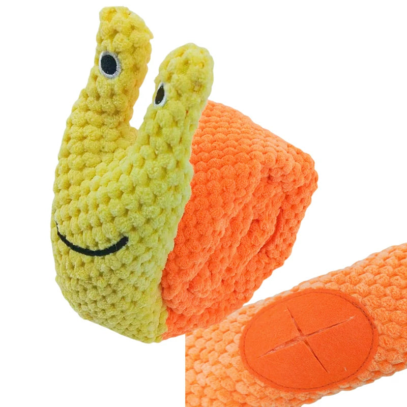 Interactive Dog Puzzle Toy – Plush Squeaky Food Feeder for Dogs