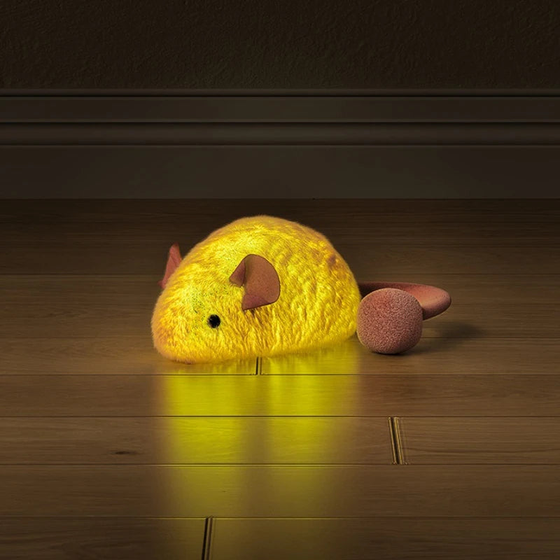 Plush Cat Toy Interactive Squeaky Mouse Toy for Kittens