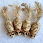 Sisal Mouse Cat Toy – Interactive Self-Play Toy for Kittens