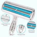 Pet Hair Remover Roller with Self-Cleaning Base for Dogs & Cats