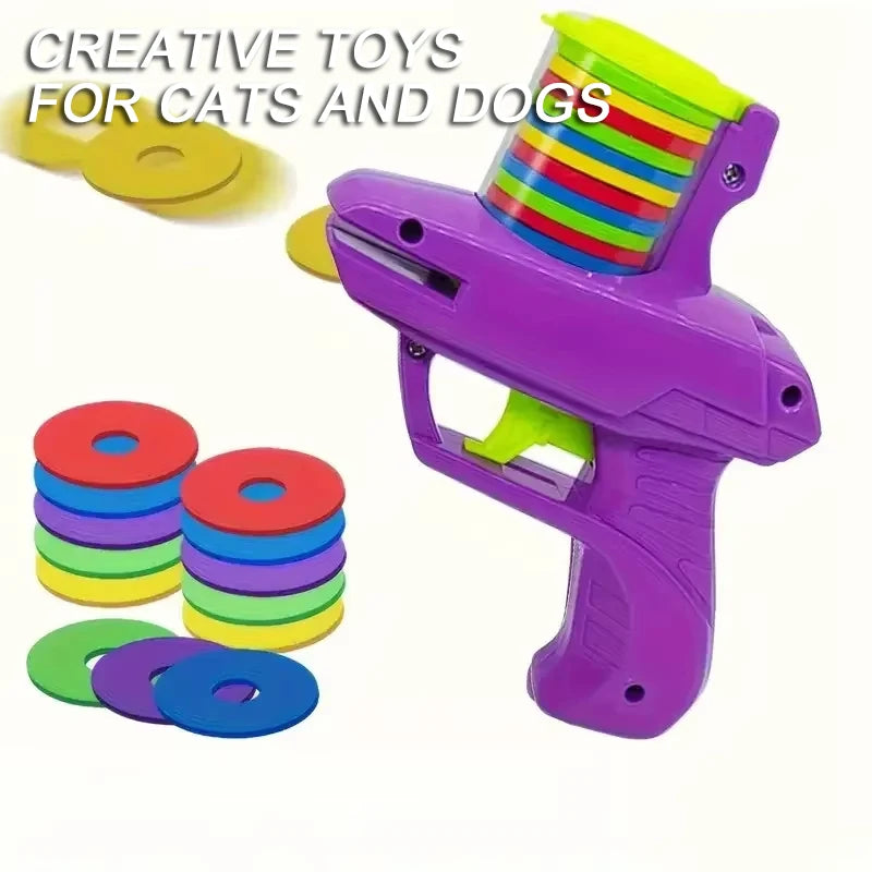 Interactive Frisbee Dog Toy – Foam Chase Toy with 15 Discs