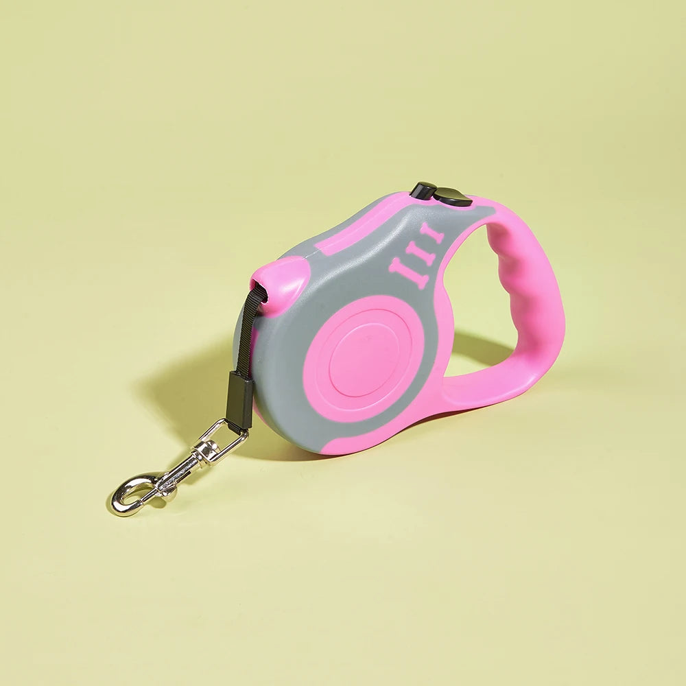 Retractable Dog Leash – 3m & 5m Automatic Nylon Lead