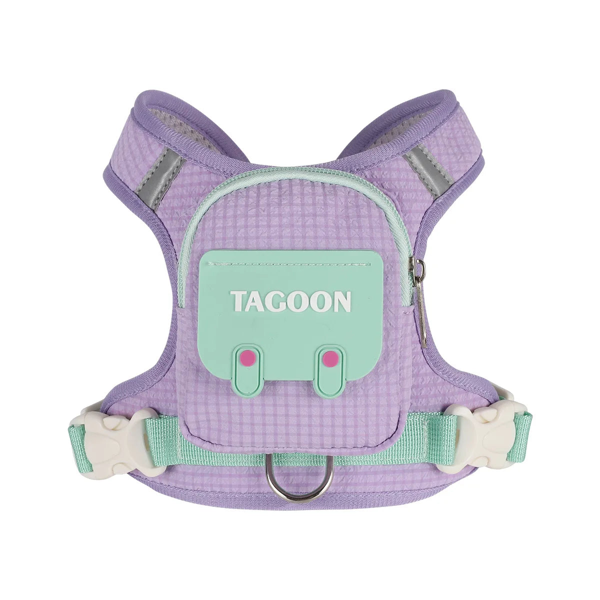 Adjustable Dog Harness – Plaid Vest for Small & Medium Dogs