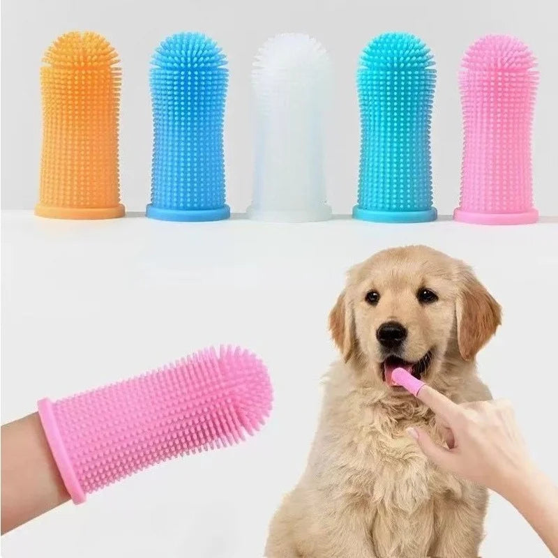 3 Sided Dog Toothbrush for Pet Teeth Cleaning