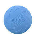 Dog Flying Disc, Silicone Interactive Frisbee Toy for Outdoor Play