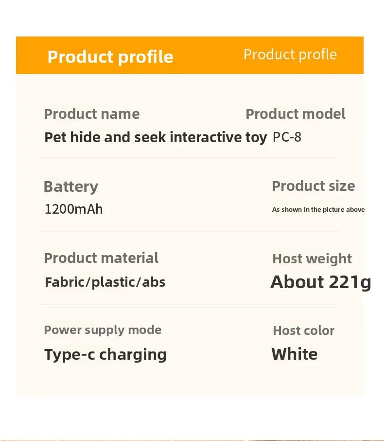 Automatic Hide and Seek Cat Toy – Moving Feather Interactive Toy