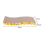 Cardboard Cat Scratcher – Lounge Bed & Scratching Pad for Cats