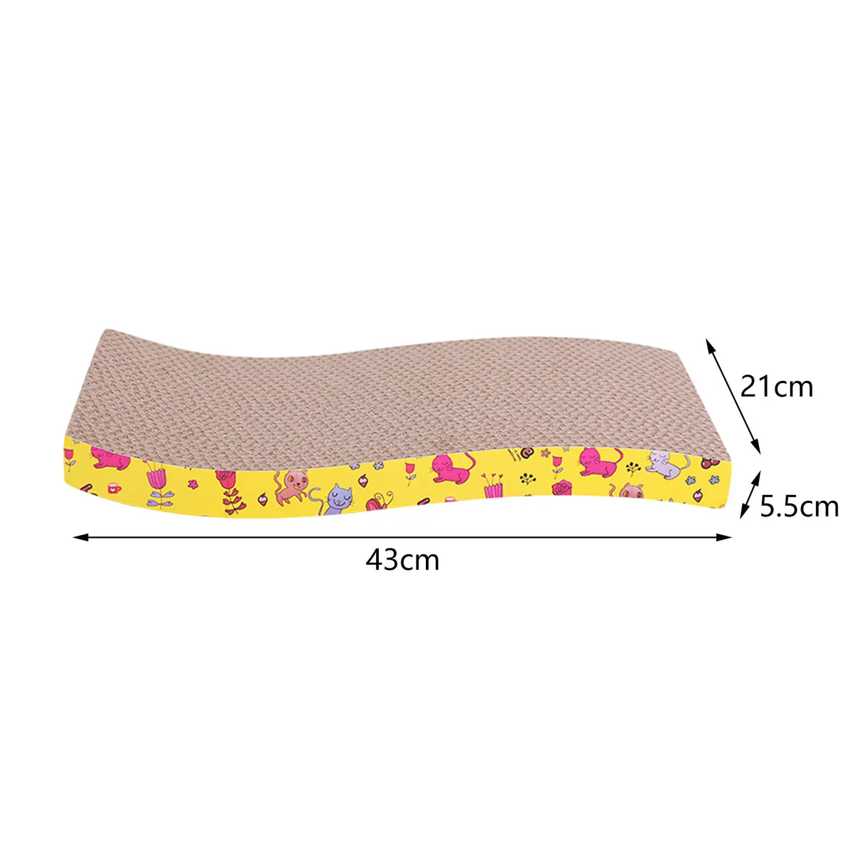 Cardboard Cat Scratcher – Lounge Bed & Scratching Pad for Cats