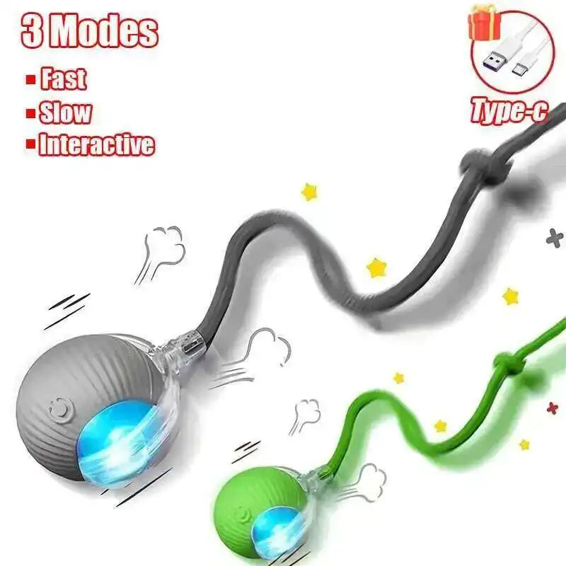 Automatic Dog Ball Toy – Rechargeable Interactive Rolling Ball