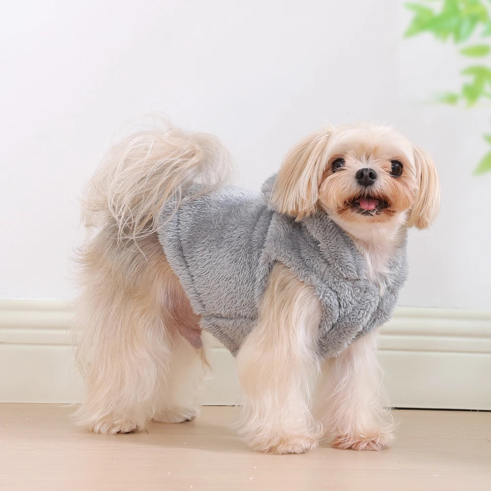Dog Hoodie – Soft Fleece Coat for Small & Medium Dogs