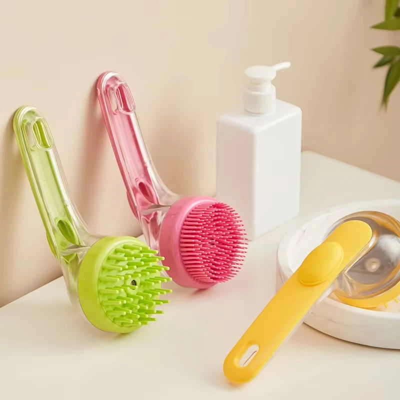 Pet Grooming Brush – Soft Silicone Massage Comb