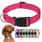 Reflective Dog Collar Adjustable Nylon Safety Collar for Small & Medium Dogs
