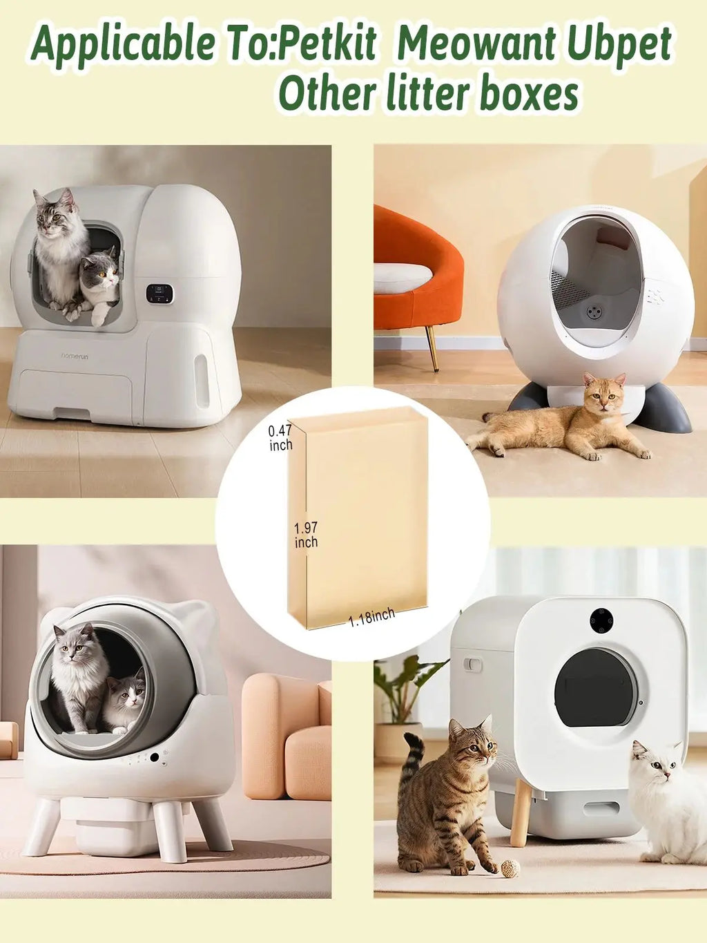 Cat Litter Deodorizer Replacement – Self-Cleaning Litter Box Accessory