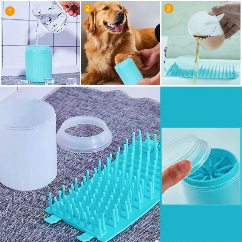 Dog Paw Cleaner – Portable Soft Silicone Foot Washer