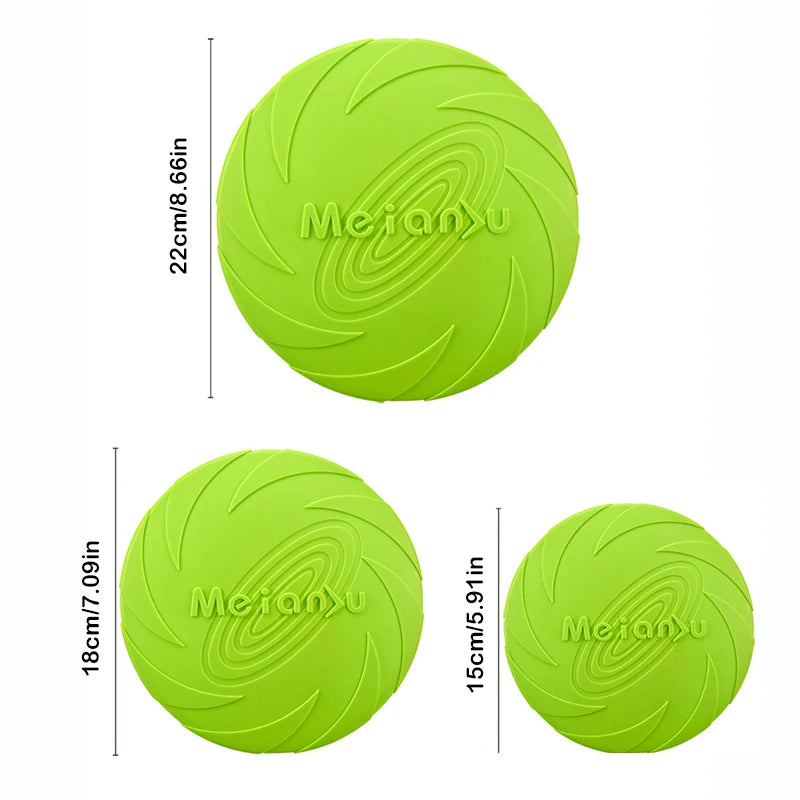 Flying Disc Dog Toy TPR Outdoor Fetch Toy for Dogs
