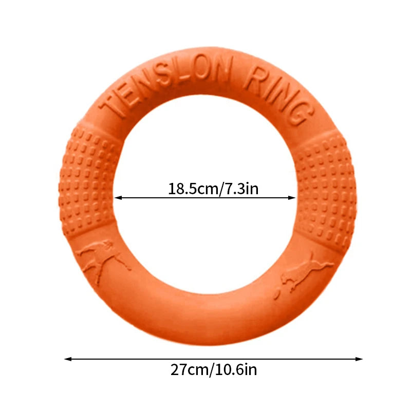 Dog Training Ring – Rubber Interactive Fetch & Flying Disc Toy