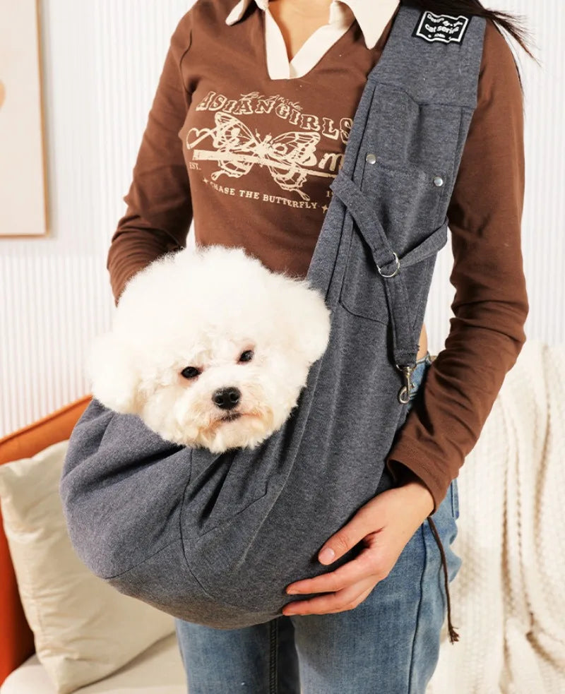 Pet Carrier Sling – Small Dog & Cat Shoulder Bag for Travel